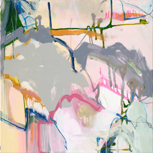 Sprouting 3 | Paintings by Mary Elizabeth Marvin Meditative Abstract Art  |  COOL. CALM. very COLLECTED.™ All art ©