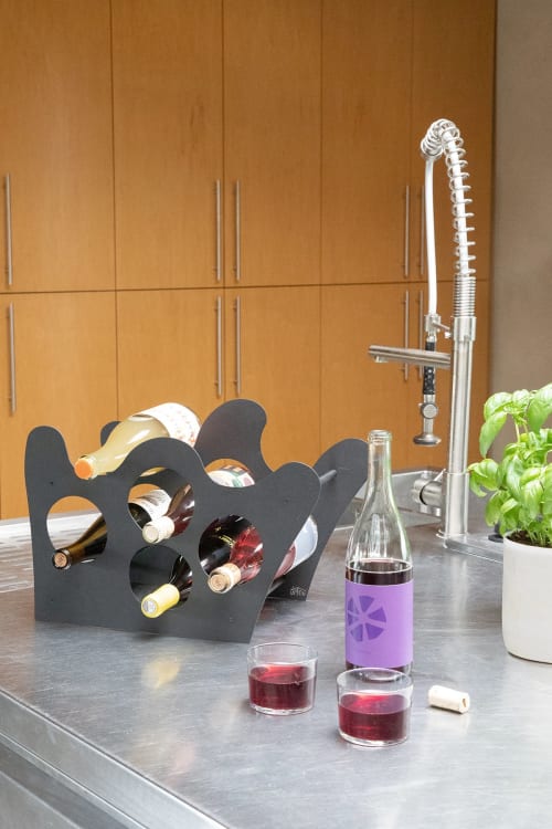Cove - Black | Wine Rack | Bar Accessory in Drinkware by Upton