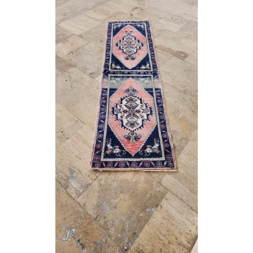 Turkish Long and Narrow Runner Rug 1'10'' X 6'7'' | Area Rug in Rugs by Vintage Pillows Store