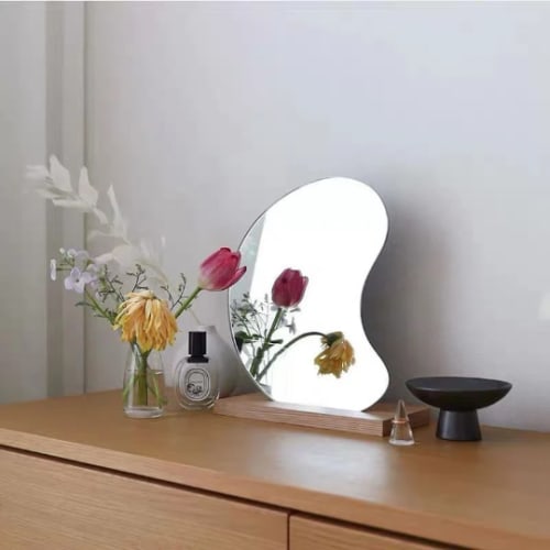 Wavy Desk Mirror | Decorative Objects by Vanilla Bean
