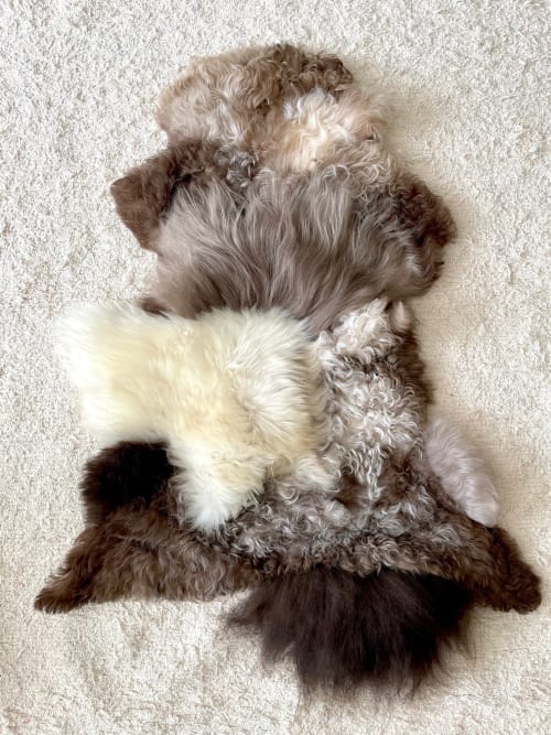 Teppe Sheepskin Wall Hanging #2 | Macrame Wall Hanging in Wall Hangings by Seven Sundays Studios