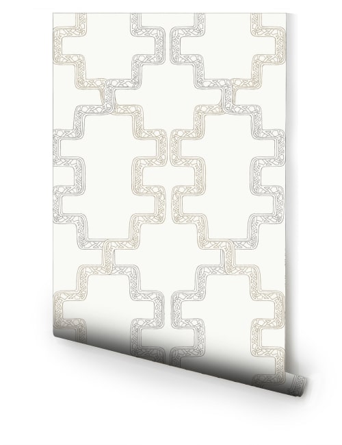 Aztec - Neutral | Wallpaper by Relativity Textiles