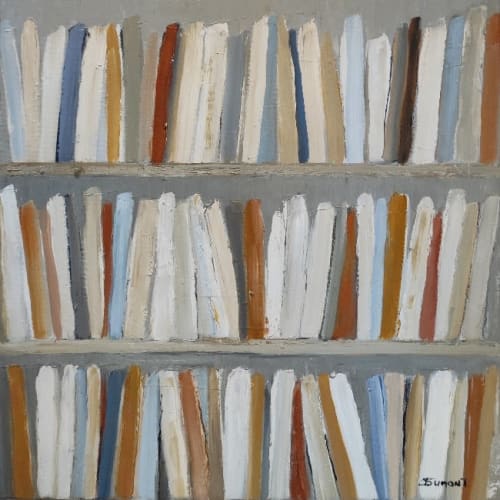 Les Livres De Poche / Poche Books | Oil And Acrylic Painting in Paintings by Sophie DUMONT