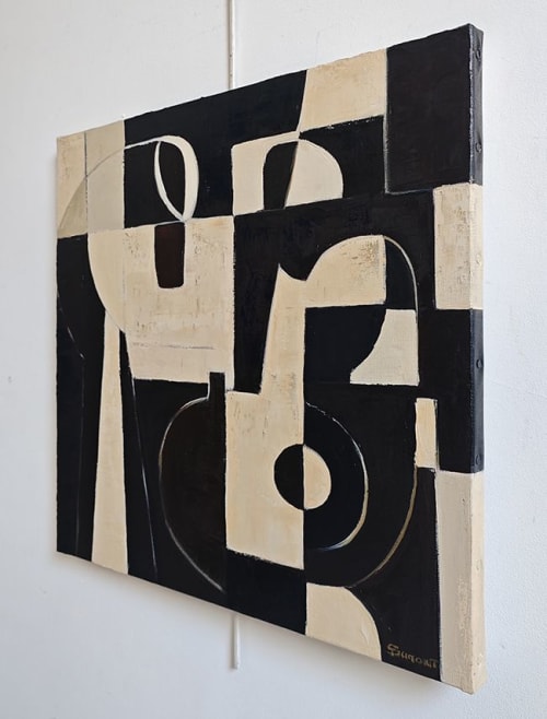 La part de l'ombre - composition geometrique | Decorative Objects by Sophie DUMONT.