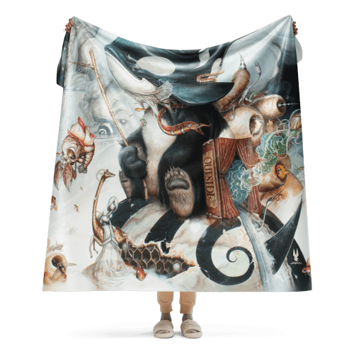 "Finding Home" Sherpa Blanket | Linens & Bedding by Greg "CRAOLA" Simkins