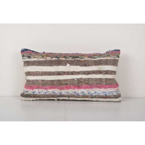 Traditional Turkish Decorative Kilim Pillow, Anatolian Strip | Cushion in Pillows by Vintage Pillows Store