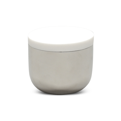 Modern Petite Bowl In Stainless Steel With Lid | Dinnerware by Tina Frey