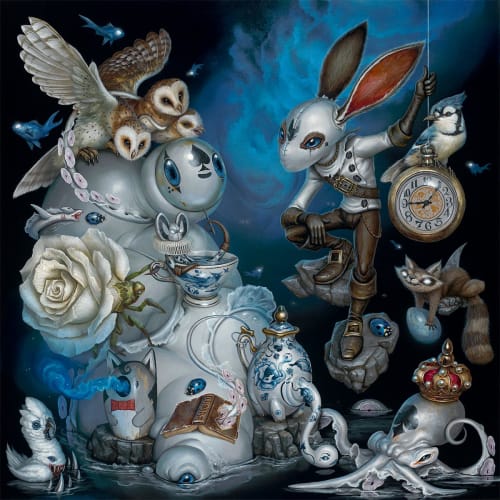 "Into the Well" | Paintings by Greg "CRAOLA" Simkins