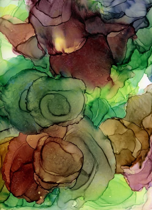 Rejuvenating Blooms | Mixed Media in Paintings by Megan Spindler