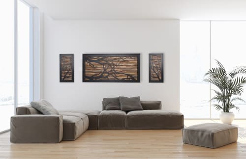Tree Branch Triptychs, set of 3 pieces | Wall Sculpture in Wall Hangings by Craig Forget