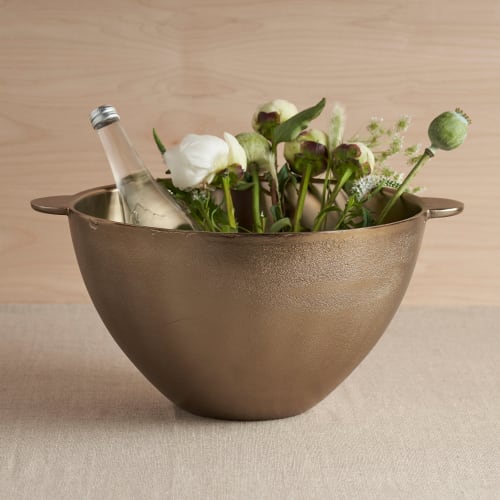 Antique Brass Party Bucket | Bar Accessory in Drinkware by The Collective