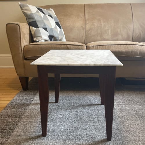 Marble Scandinavian Side Table | Tables by Nordlanda Furniture