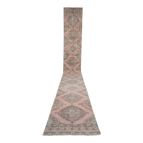 Vintage Extra Long Turkish Runner With Soft Muted Color | Rugs by Vintage Pillows Store