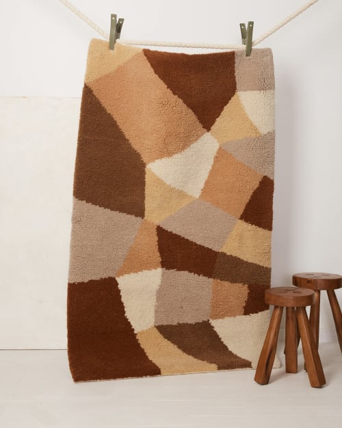 Mosaic Pile Rug - Sand | Area Rug in Rugs by MINNA