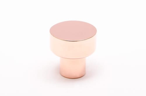 Dot 18 Polished Copper Knob | Hardware by Windborne Studios