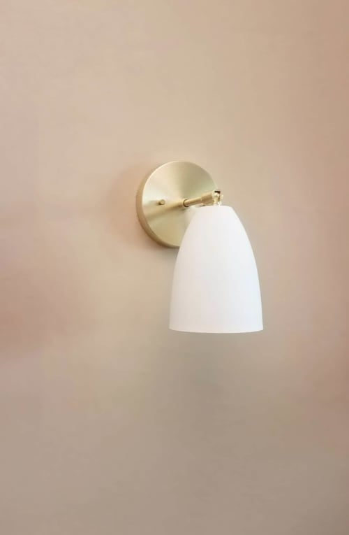 Straight Arm Wall Sconce - Industrial Decor Light - Matte | Sconces by Retro Steam Works
