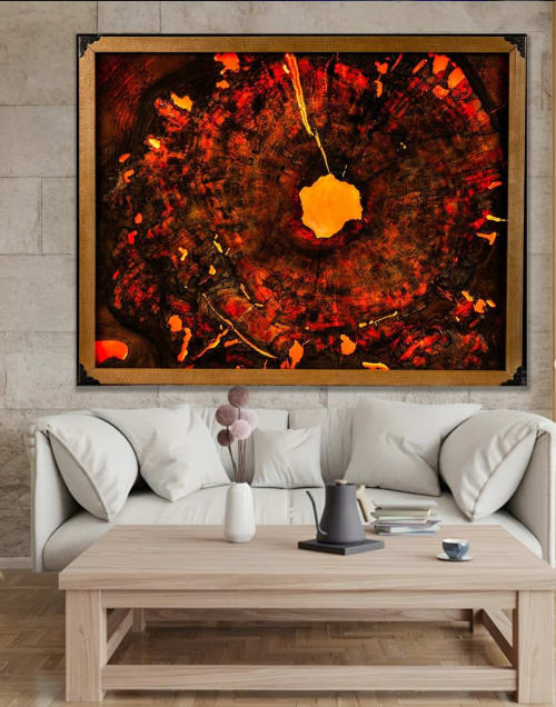 Lucidity - Illuminated wood and resin wall art | Mixed Media by Scott Williams - Unique Originals