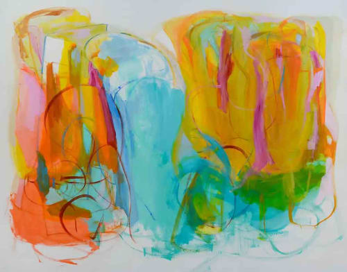 Time and Space | Oil And Acrylic Painting in Paintings by Gabriela Tolomei