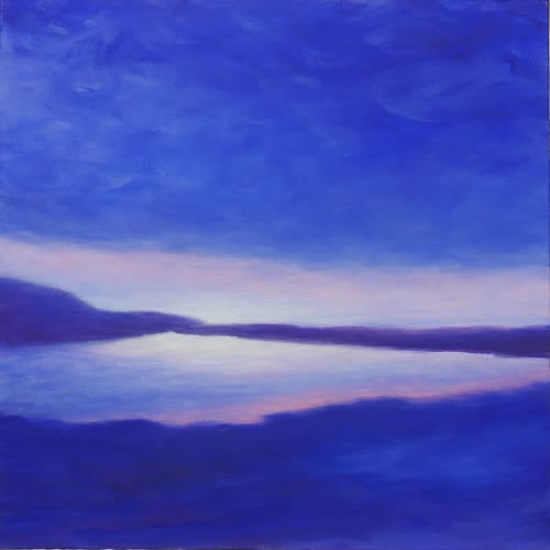 Low Sky Over Laugarvatn | Oil And Acrylic Painting in Paintings by Victoria Veedell