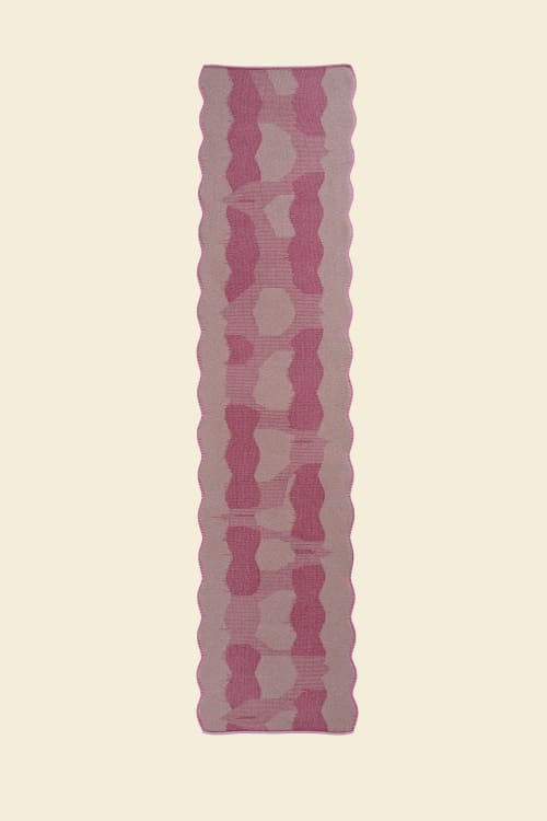 Organic Cotton/Viscose Table Runner in Pink | Linens & Bedding by BOI