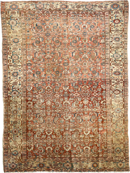 TRULY AMAZING Antique Rug with Iconic Design but FASCINATING | Area Rug in Rugs by The Loom House