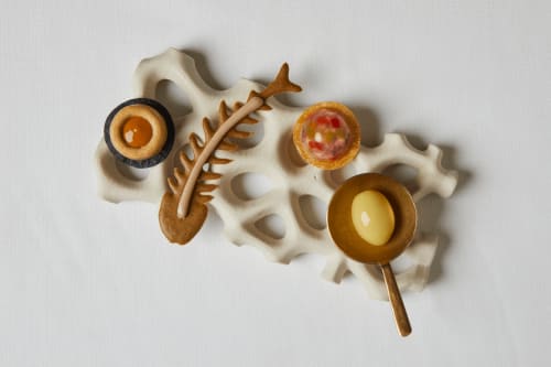 Coral Snack Plate | Dinnerware by Artilugis | L'Aliança d'Anglès 1919 in Anglès