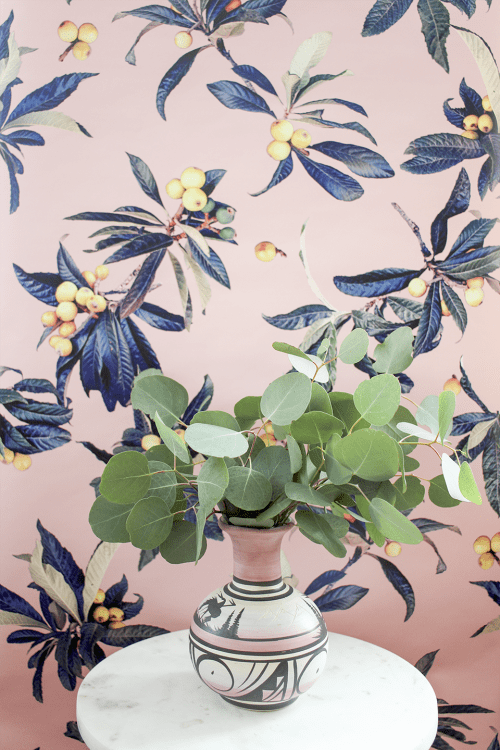 Loquat Love Removable Fabric Wallpaper - Peel and Stick! | Wallpaper by Samantha Santana Wallpaper & Home