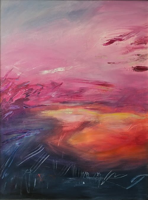Purple Haze | Oil And Acrylic Painting in Paintings by Eugenie Diserio