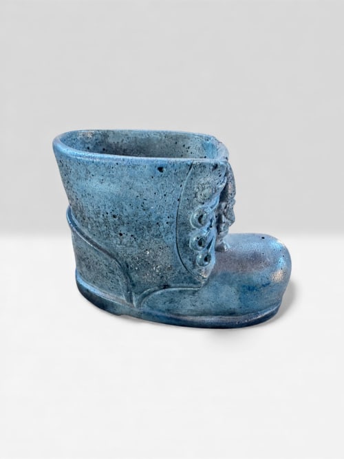Frosted Boot Planter | Vases & Vessels by RAW & UNIQ