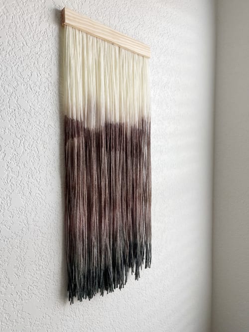 Dip dyed wall hanging | Wall Hangings by Mpwovenn Fiber Art by Mindy Pantuso
