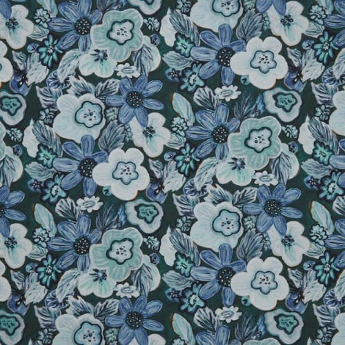 Boogie Oogie Oogie Teal Fabric | Linens & Bedding by Stevie Howell
