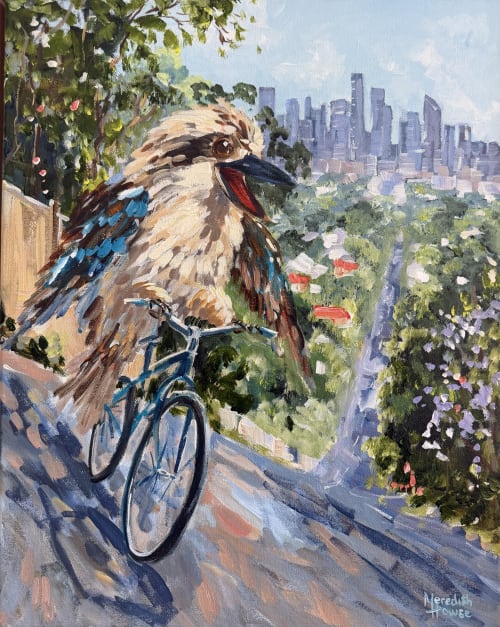Red Hill Kookaburra - Original painting | Paintings by Meredith H