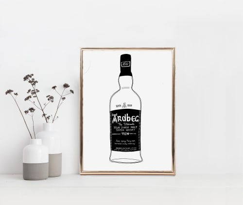 Ardbeg Whisky Print, Scotch Whisky Gift, Scotland Souvenir | Wall Hangings by Carissa Tanton