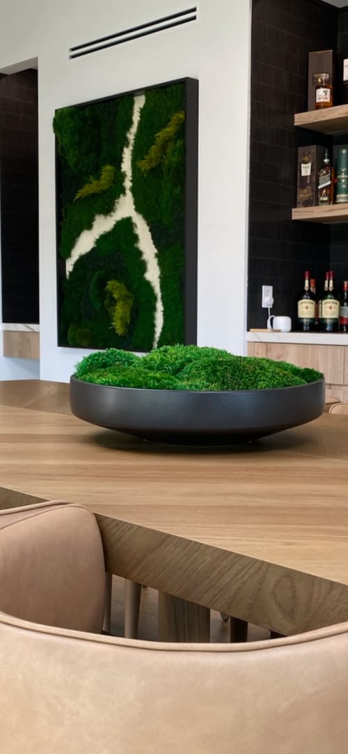 Moss Bowl Centerpiece | Decorative Objects by Moss Art Installations