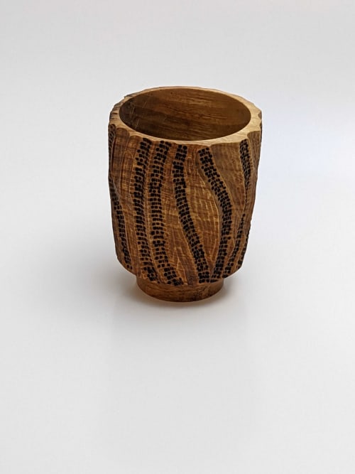BioMech Vase | Decorative Objects by Wood Alchemist Studio