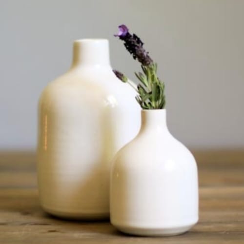 Ritual Bud Vase - Piedra Blanca Collection | Vases & Vessels by Ritual Ceramics Studio