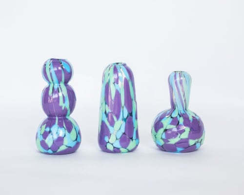 Glass Blown Space Girl Mini Vase | Vases & Vessels by Maria Ida Designs