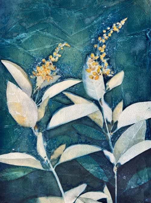Shower of Gold One | Paintings by Kathy Ferguson Art