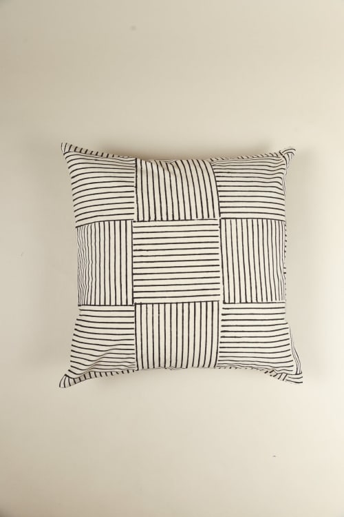 Desert Dunes Block Print Pillow | Pillows by Ninéh