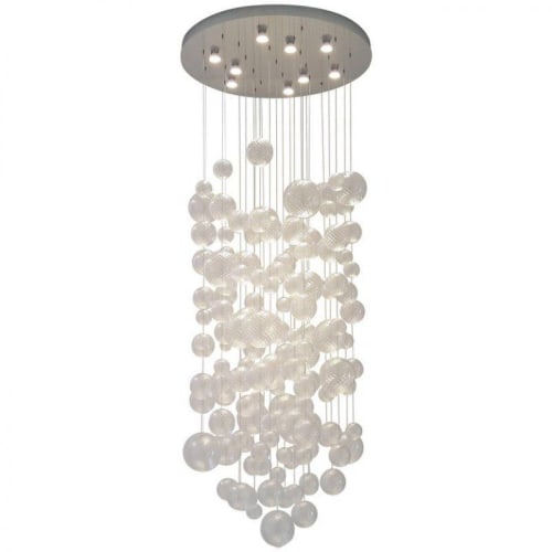 DV578 Emily Textured Murano Glass Pendant | Flush Mounts by Alan M