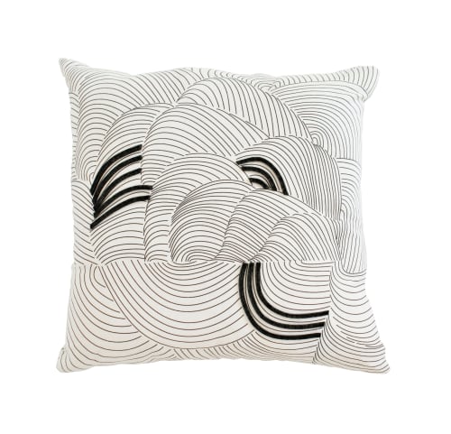Cocoon Pillow | Charcoal | Pillows by Jill Malek Wallpaper
