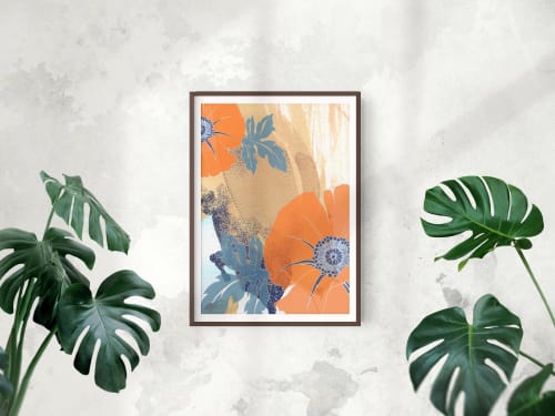 Abstract Floral no.6 Giclée Print | Paintings by Odd Duck Press