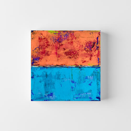 ECHOES 018 - 20x20cm | Oil And Acrylic Painting in Paintings by Lara Spadetto Art