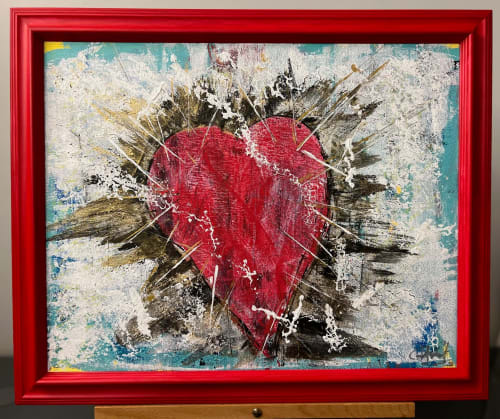 The Heart Wins (16"x20") SOLD | Mixed Media in Paintings by The Art Of Gary Gore