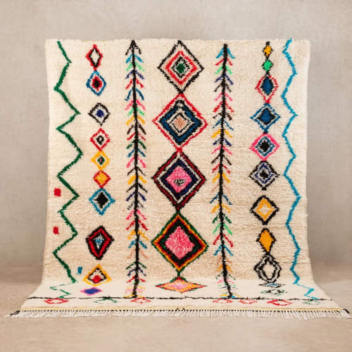 Handmade berber rug, Moroccan fabulous azilal rug | Area Rug in Rugs by Benicarpets