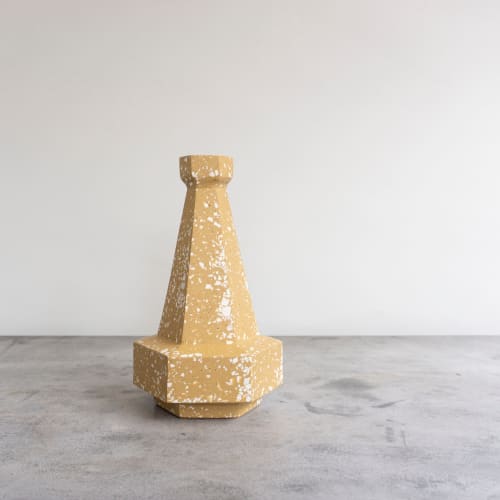 Vase Hexad 06 - Dessert Sand Terrazzo | Vases & Vessels by Tropico Studio