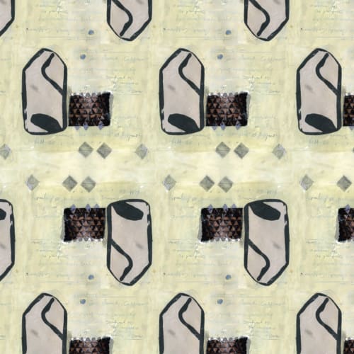 Limestone, Sand | Fabric in Linens & Bedding by Philomela Textiles & Wallpaper