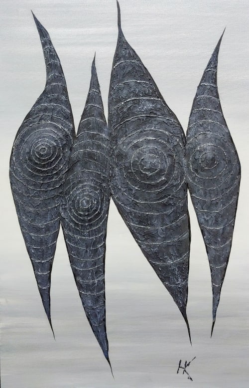 "Are we making you uncomfortable?" | Paintings by Natasha Kanevski