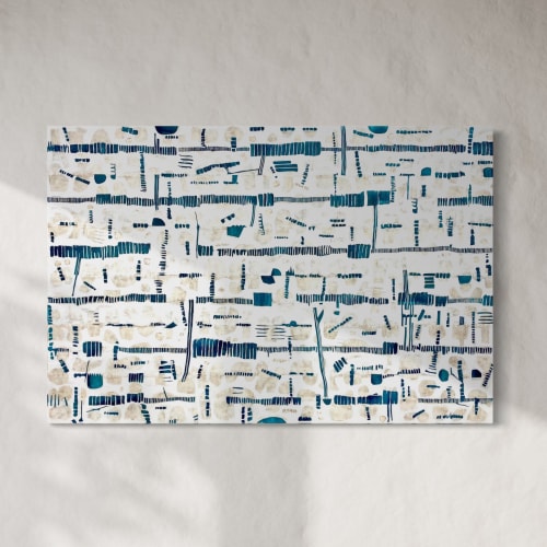 Pieds Dans L'eau | Oil And Acrylic Painting in Paintings by Sorelle Gallery