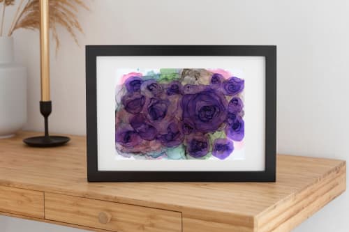 mysteries waiting to be explored |  abstract original art | Watercolor Painting in Paintings by Megan Spindler